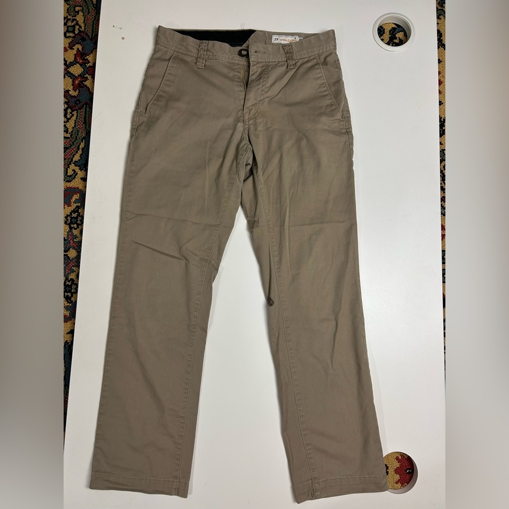 Volcom True to This Slim Fit Khaki Chinos